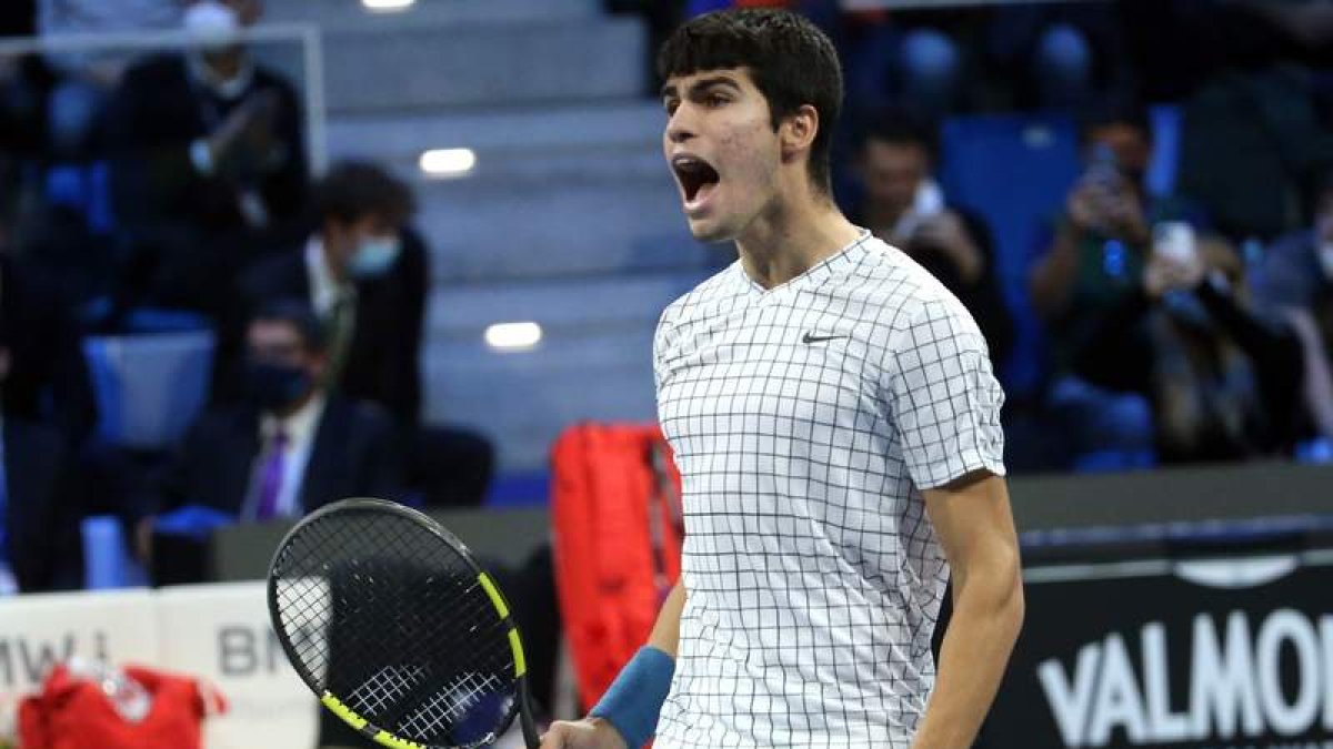 Carlos Alcaraz es la gran baza de España para llegar lejos en la Copa Davis. MATTEO BAZZI