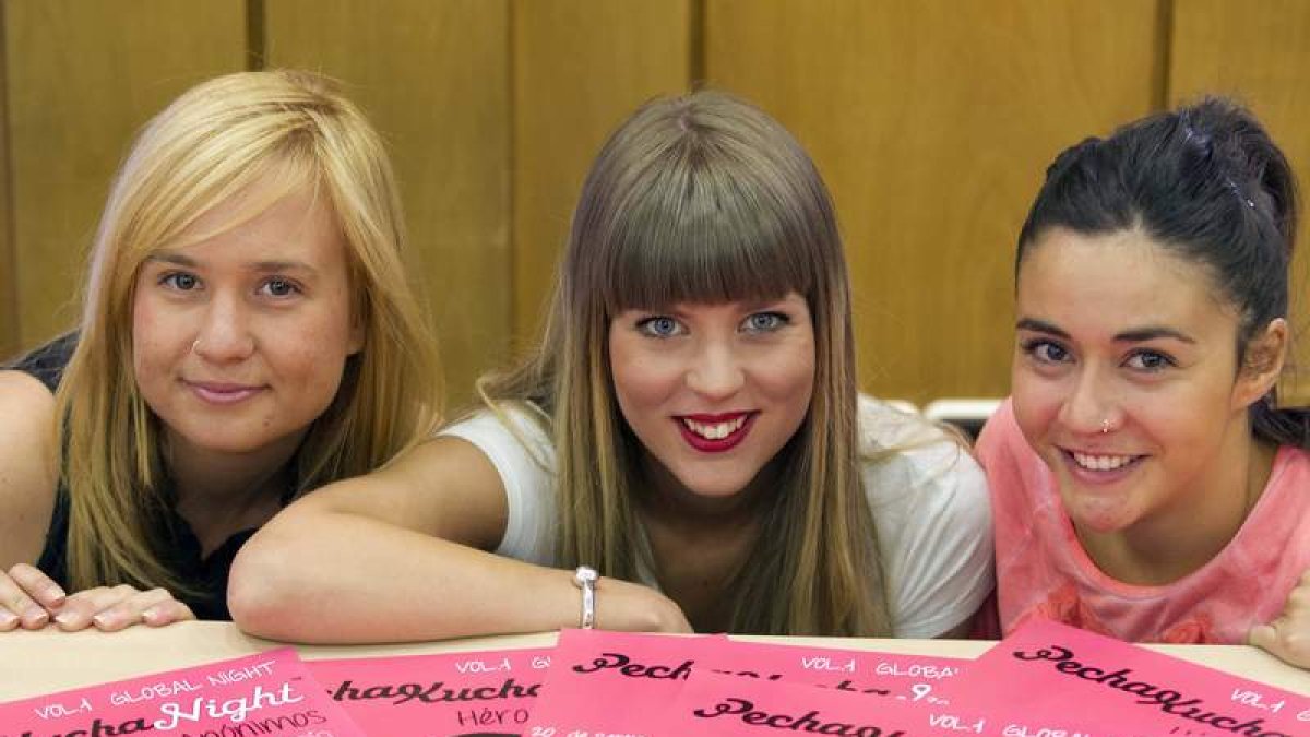 Esther Diez, Tamara Bada y Sonia Vidal.
