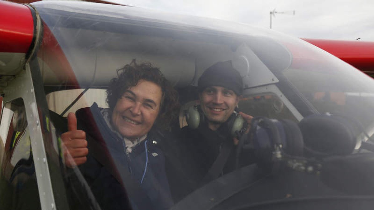 Preparado para la experiencia a vista de pájaro con Vicent Codier. FERNANDO OTERO