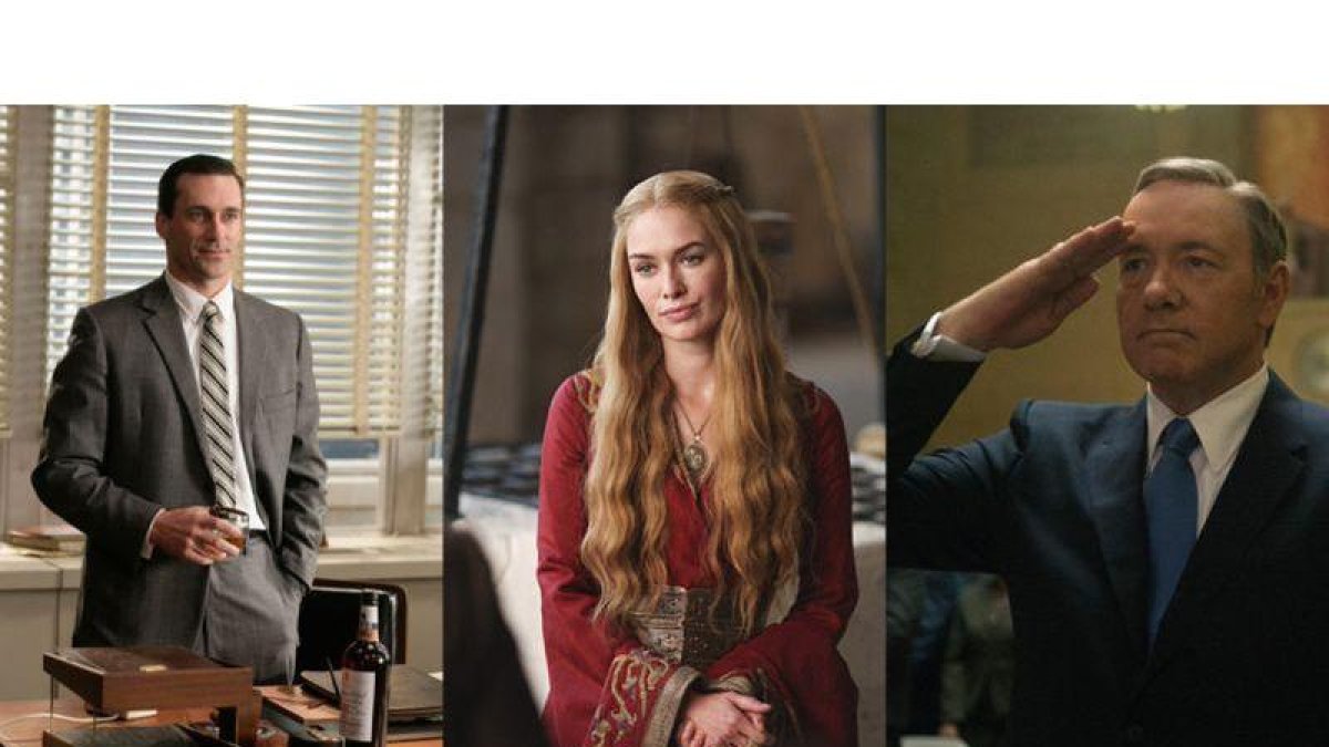 Don Draper, Cersei Lannister y Frank Underwood.