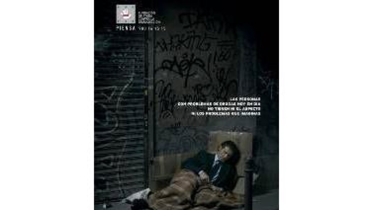 La campaña muestra al consumidor de droga como alguien no marginal