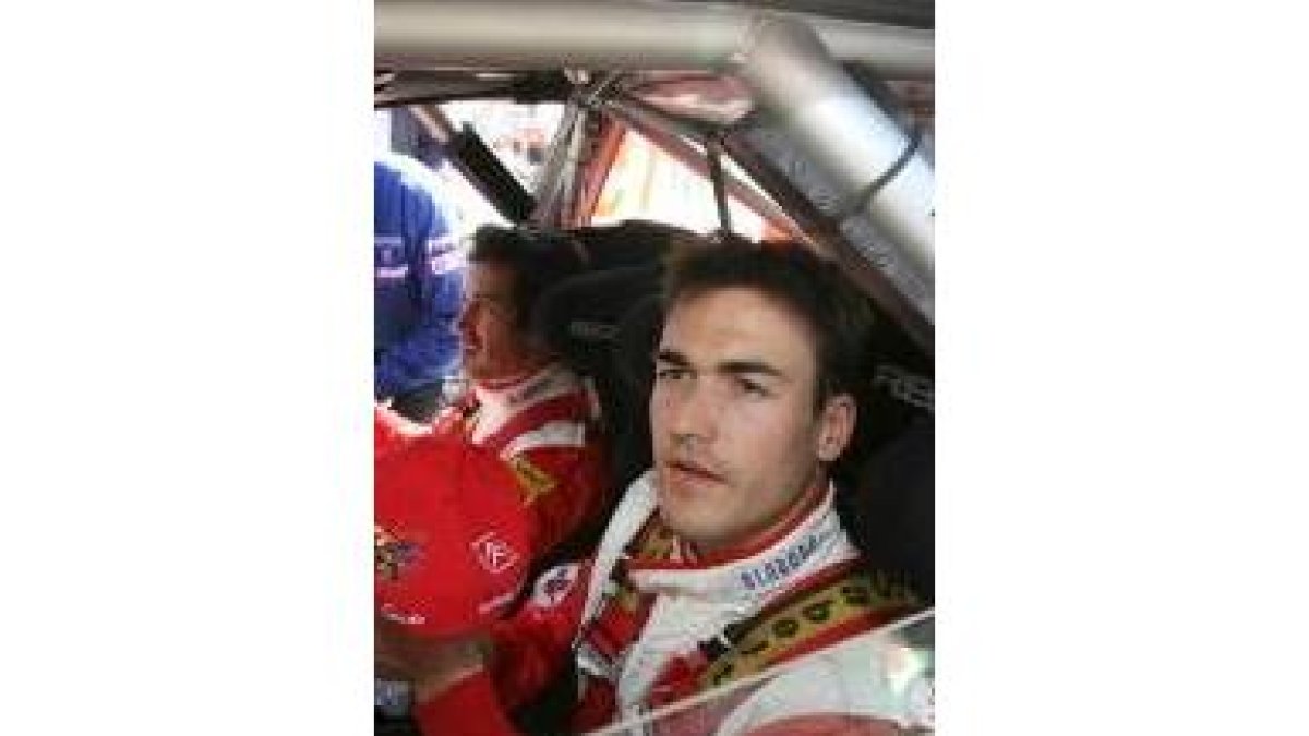 Sordo junto a su copiloto durante el pasado Rally de Cataluña
