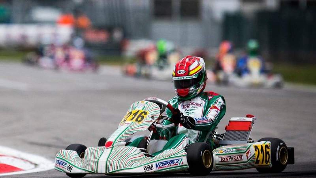 David Vidales estrena la temporada competitiva en la WSK Super Master italiana de Adria. NACHO NÚÑEZ
