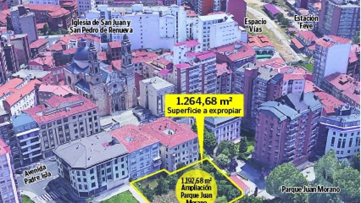 Imagen de la parcela que se unirá al parque de Juan Morano. DL