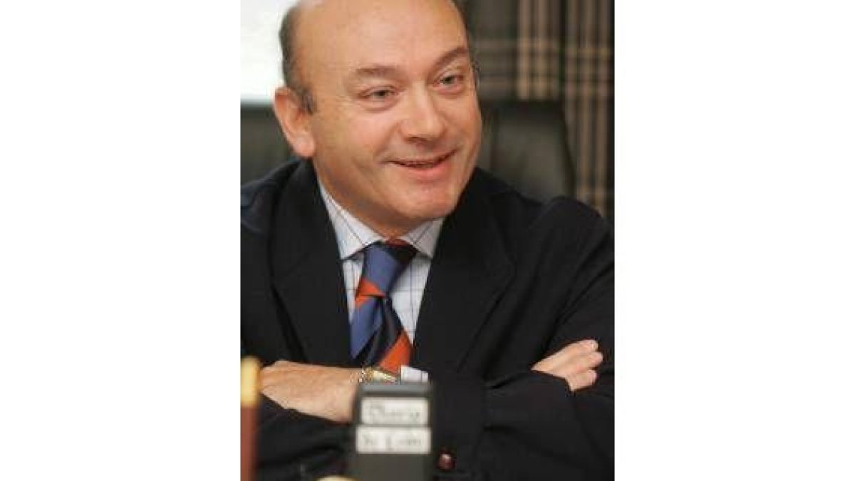 Fernández Cieza, en un momento de la entrevista
