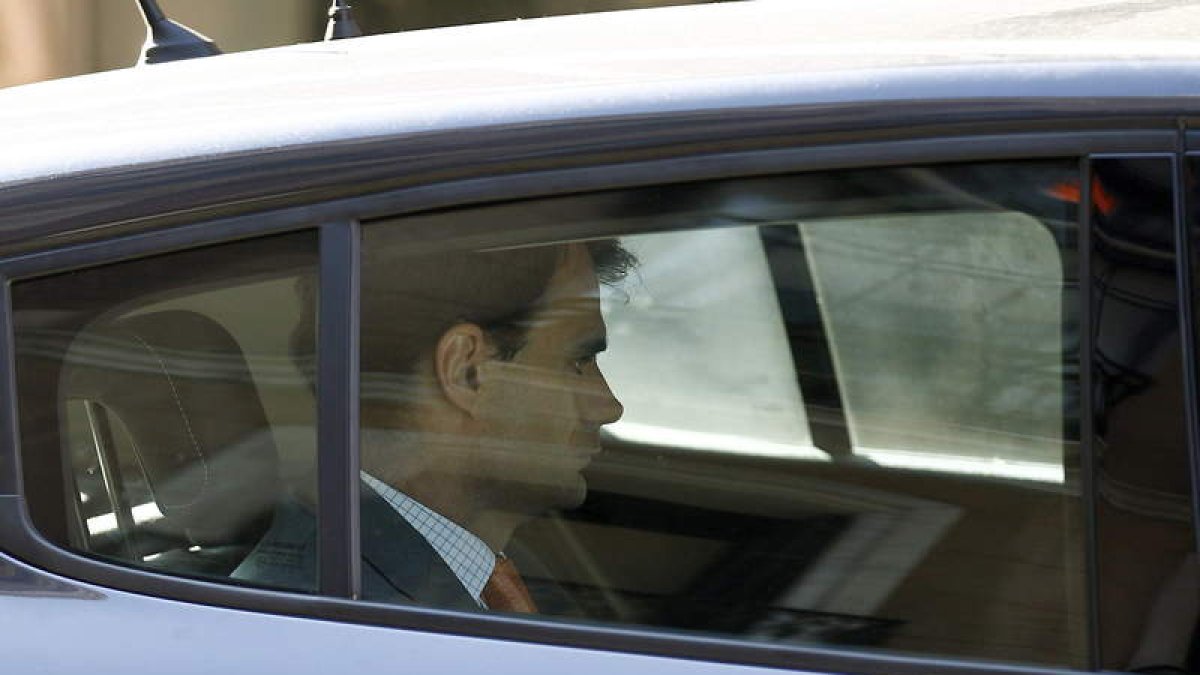 El juez Pablo Ruz, a su llegada ayer por la mañana a la Audiencia Nacional.