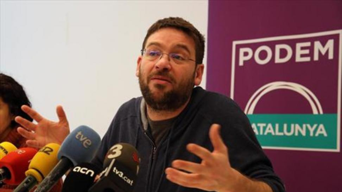 El secretario general de Podem, Albano-Dante Fachin, el 13 de febrero