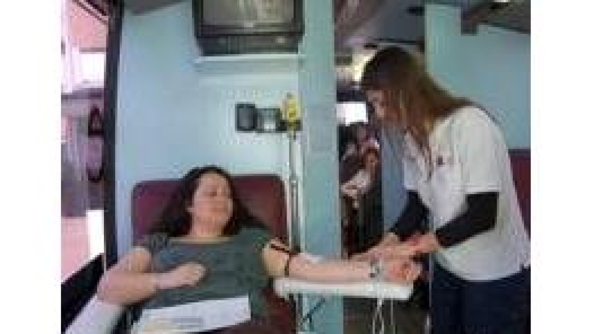 La unidad de donantes, en una de las donaciones en San Andrés