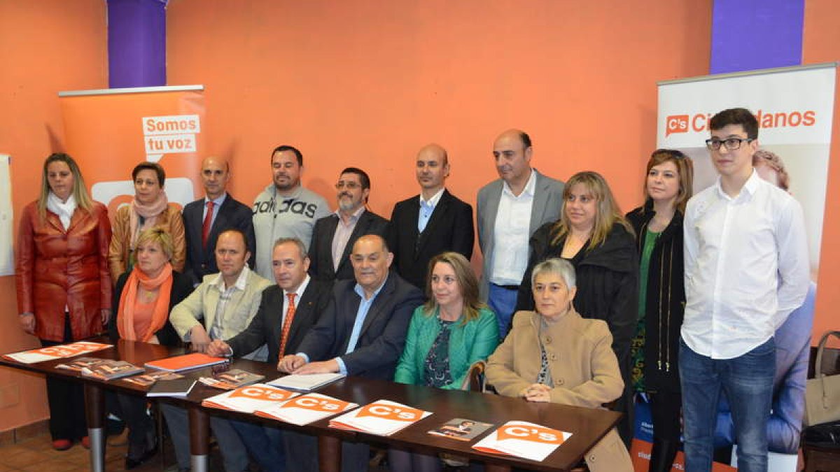 Candidatura de Ciudadanos en Valencia de Don Juan.