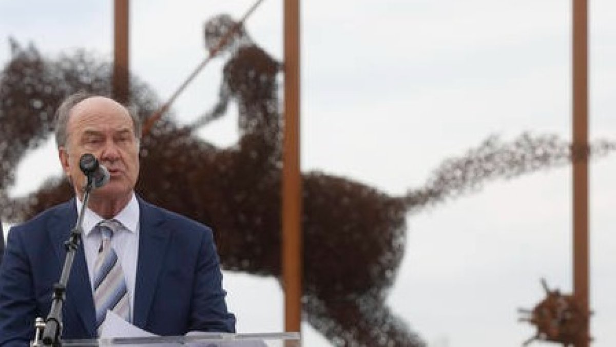 Villarig, durante su discurso. FERNANDO OTERO