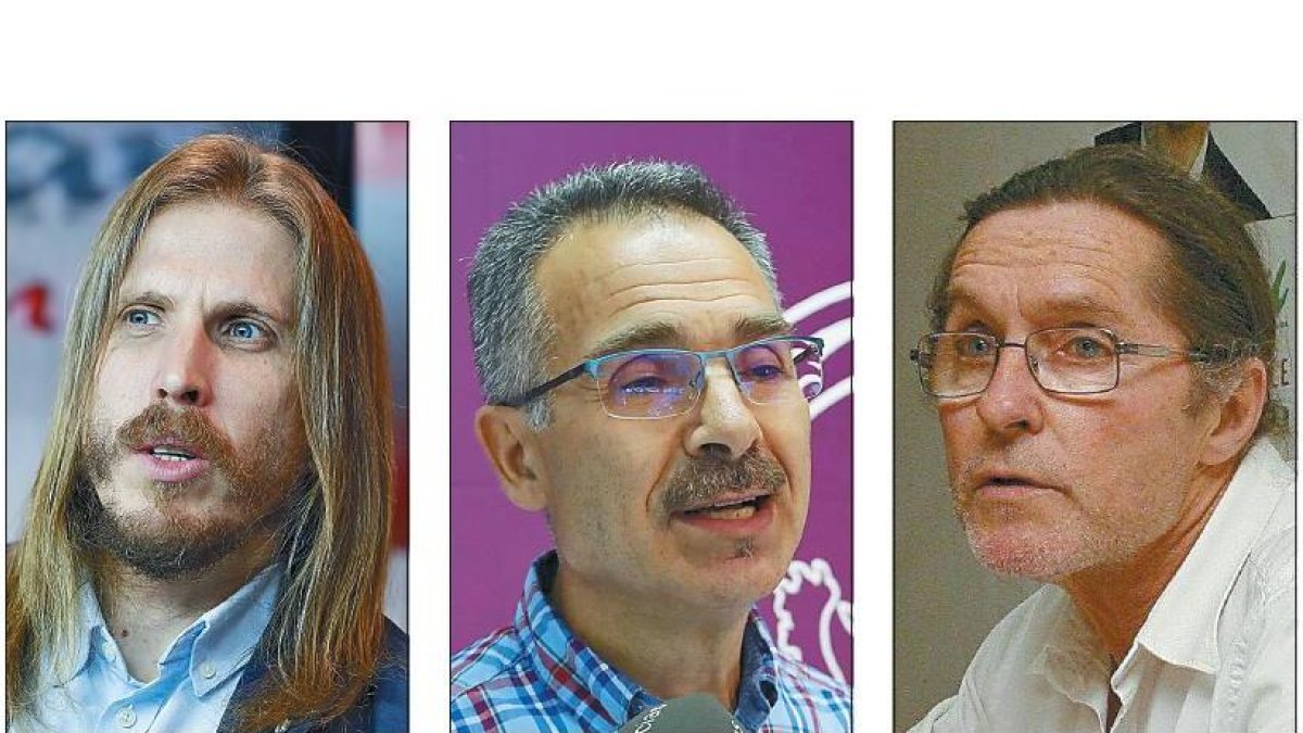 Pablo Fernández, Nicanor Pastrana y Jean Pierre Lohrer.