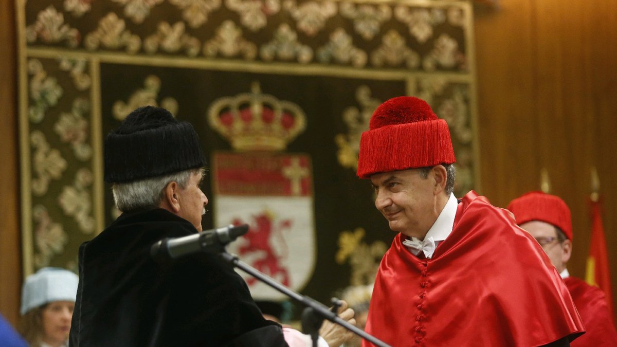 Imagen de archivo de José Luis Rodríguez Zapatero nombrado doctor Honoris Causa. 