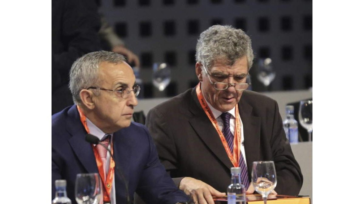 Alejandro Blanco y Villar, ayer en la asamblea del fútbol.