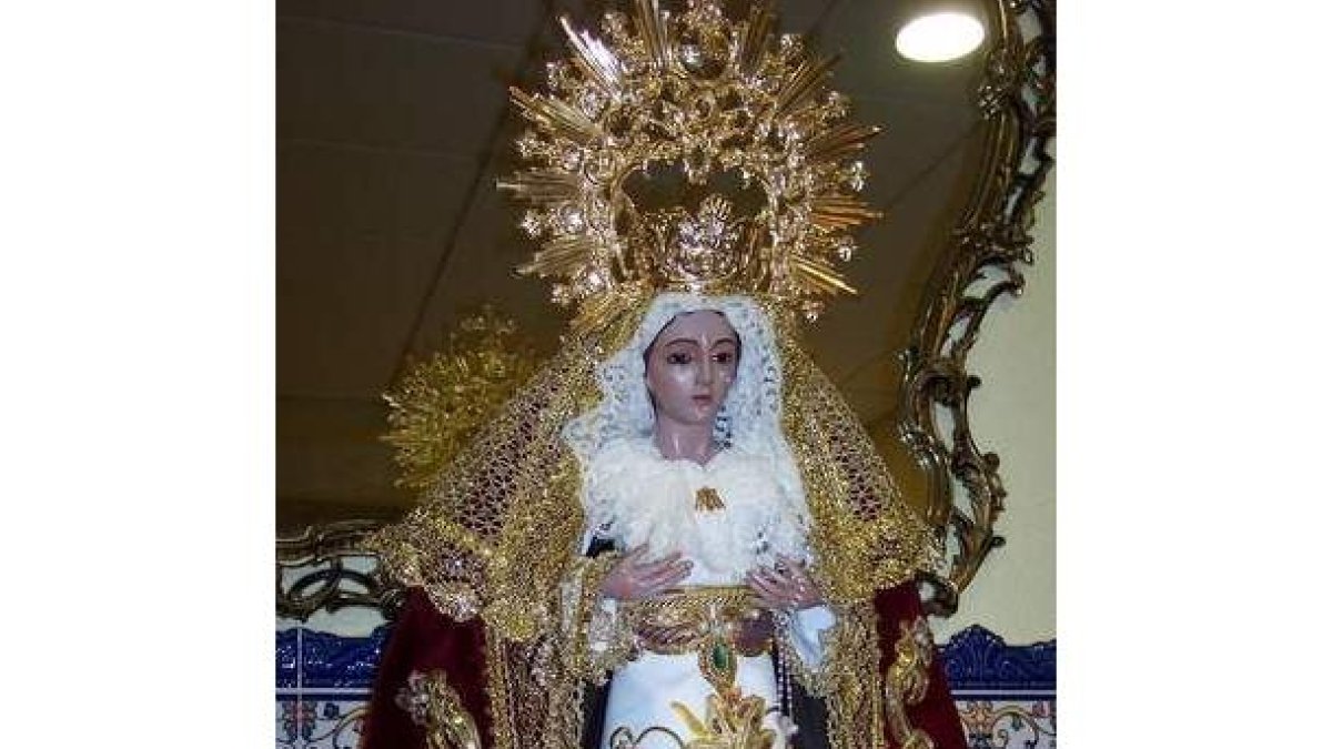 Imagen de la talla de la virgen de Nuestra Señora de Gracia.