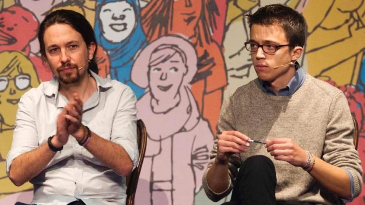 El secretario general de Podemos, Pablo Iglesias, y el secretario de acción política, Íñigo Errejón.