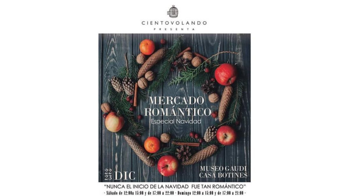 El original cartel del mercado romántico