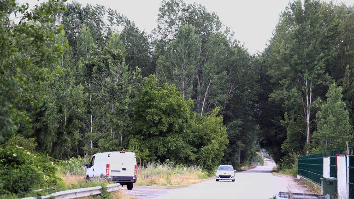 La carretera a Villaverde delimita al norte los terrenos que serán objeto del tercer proceso de concentración parcelaria.