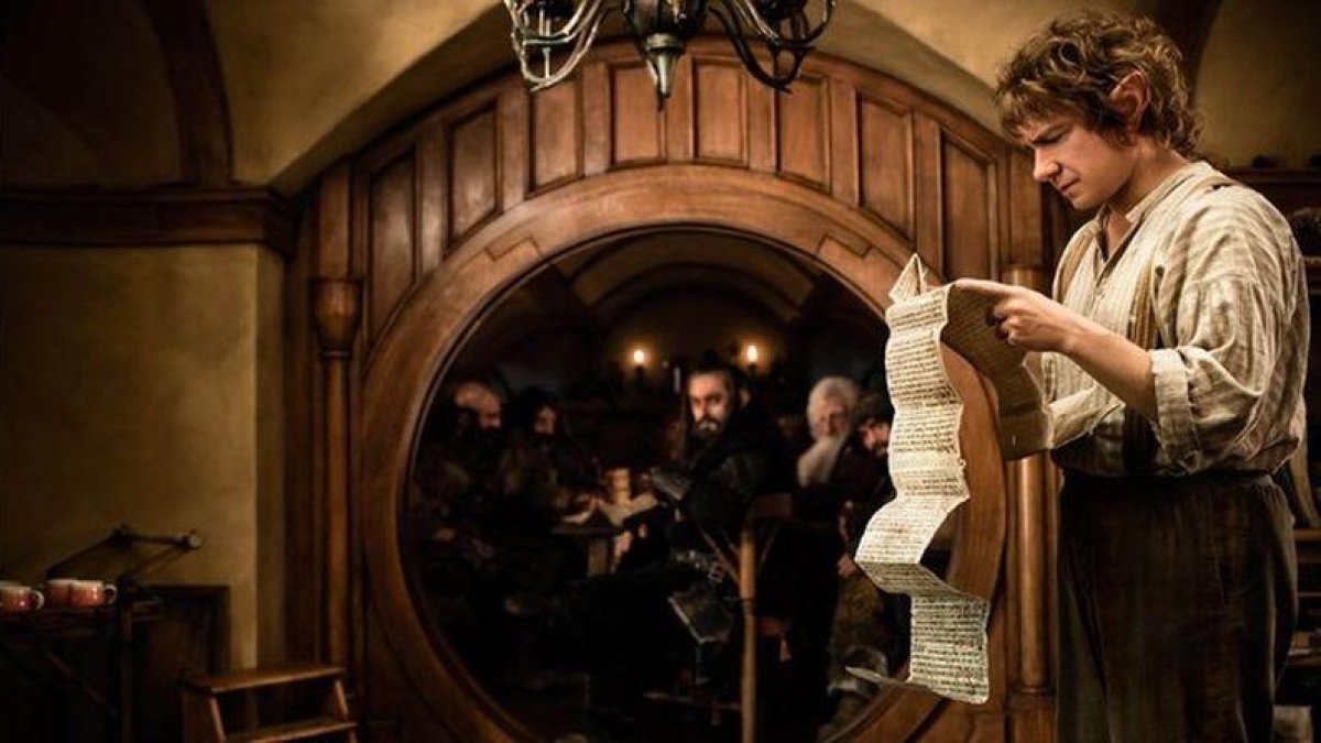 Martin Freeman, en una escena de 'El hobbit: un viaje inesperado'.