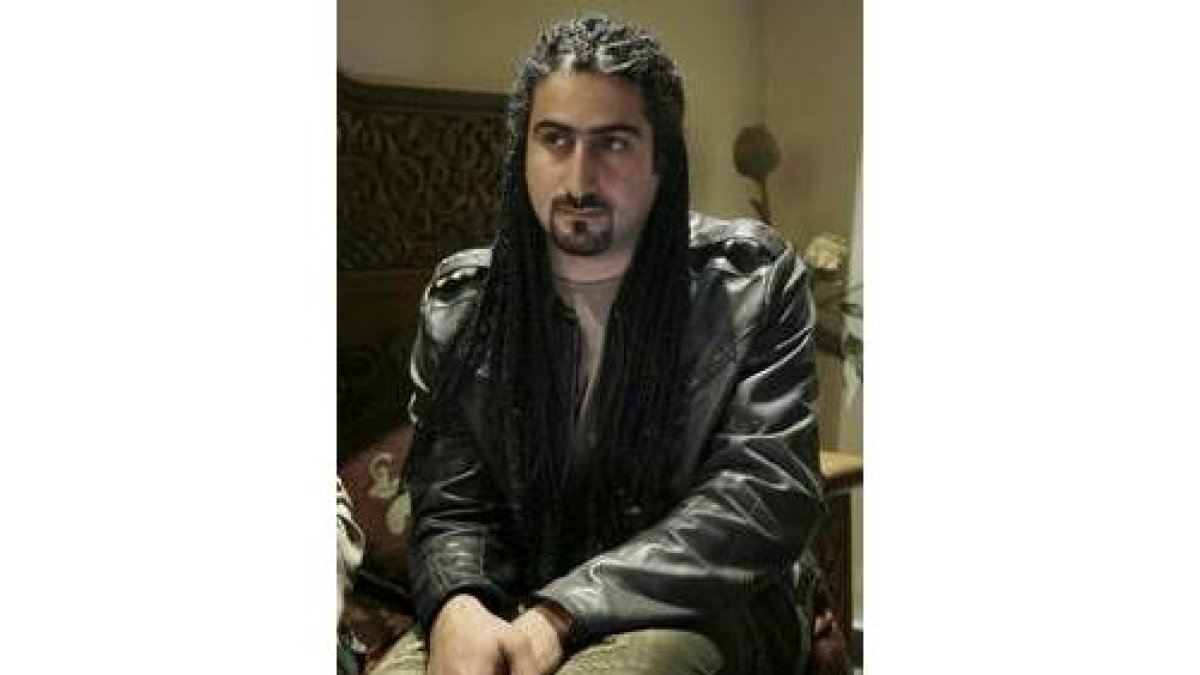 Omar Osama Bin Laden, durante la entrevista en El Cairo