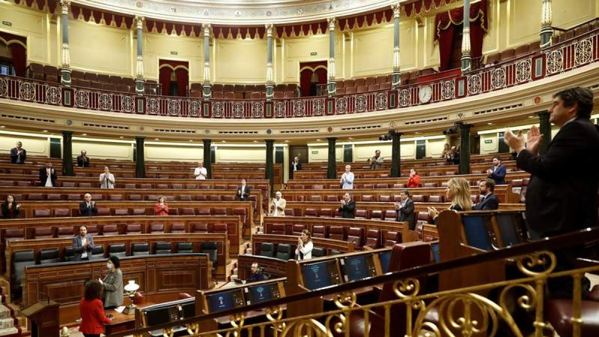 Un momento del pleno celebrado en el Congreso de los Diputados. MARISCAL