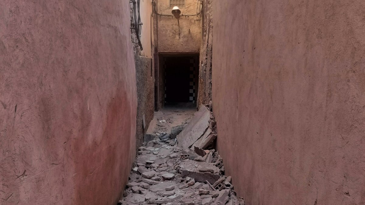 La Medina quedó muy afectada tras el temblor de 6,8 grados de magnitud que retorció todo el 8 de septiembre. MARÍA CARRO