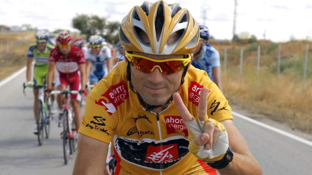 Alejandro Valverde cuando venció en la Vuelta a España en el 2009.