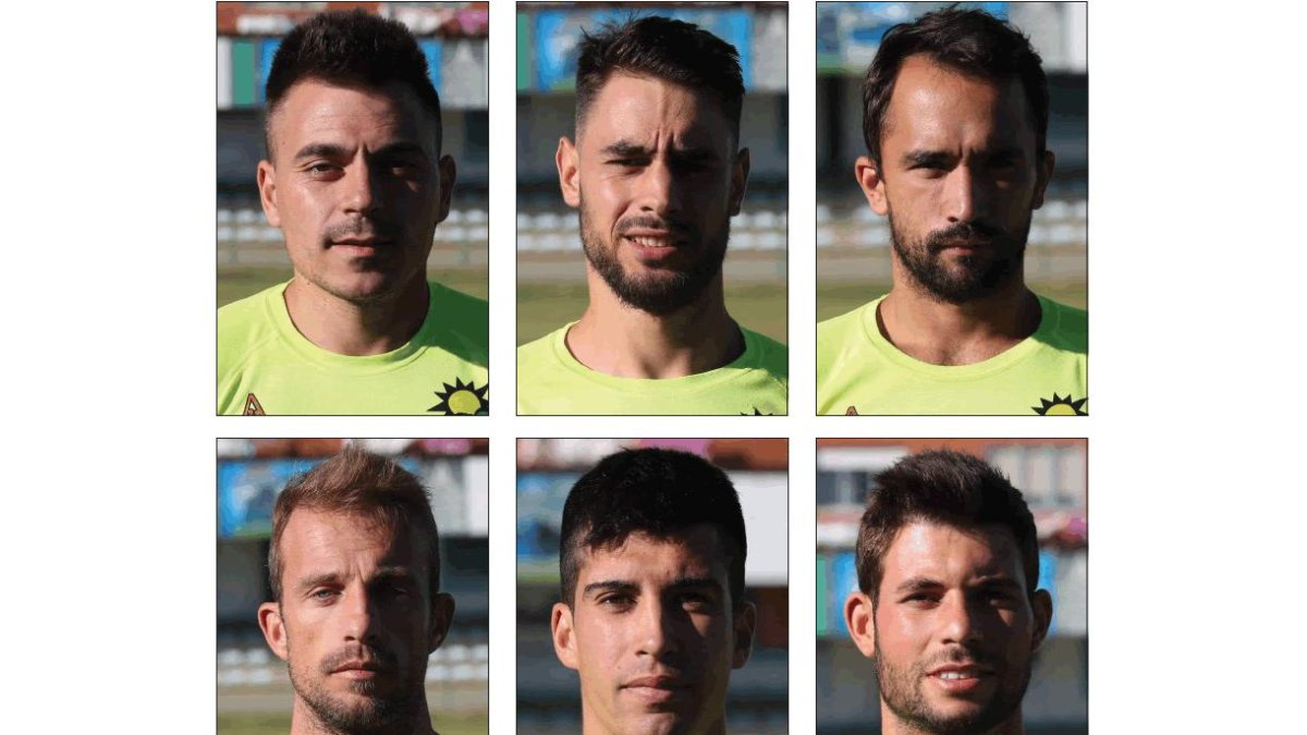 Diego Peláez, Héctor Taranilla, Javier Amor, Marcos Blanco, Jorge Rodríguez y Asiel Mateo.