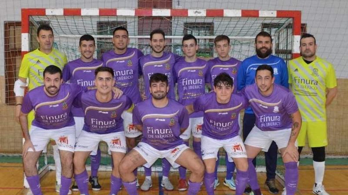 Formación del equipo de La Bañeza FS que milita en la 1ª División Regional de Aficionados. DL