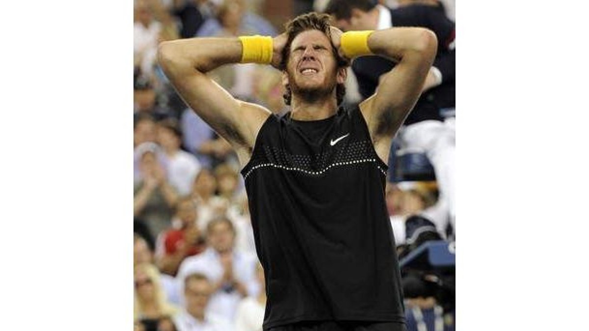 Juan Martín del Potro celebra su triunfo en el US Open.