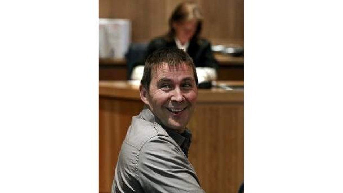 El exportavoz de Batasuna, Arnaldo Otegi, en un juicio.