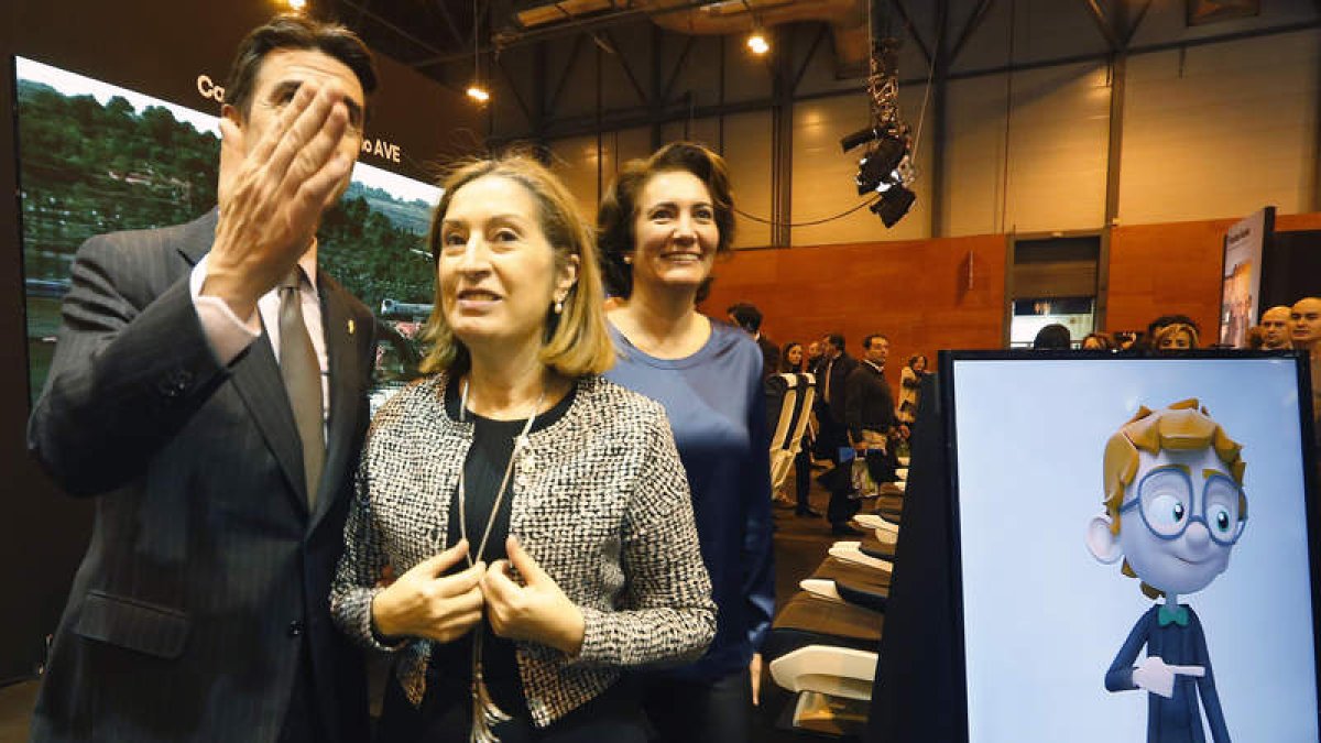 Los ministros Soria y Pastor con García Cirac.