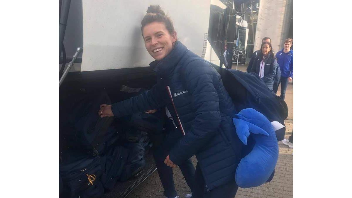 Blanca Fernández puso ayer rumbo al Mundial de Dinamarca. DL