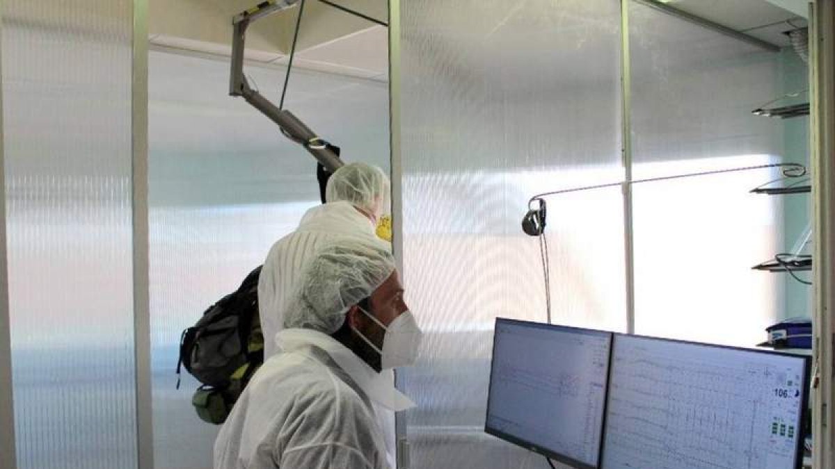 Una de las pruebas realizadas al personal que participa en el proyecto. DL