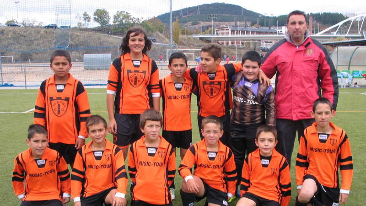 Formación del Toreno que milita en alevines.