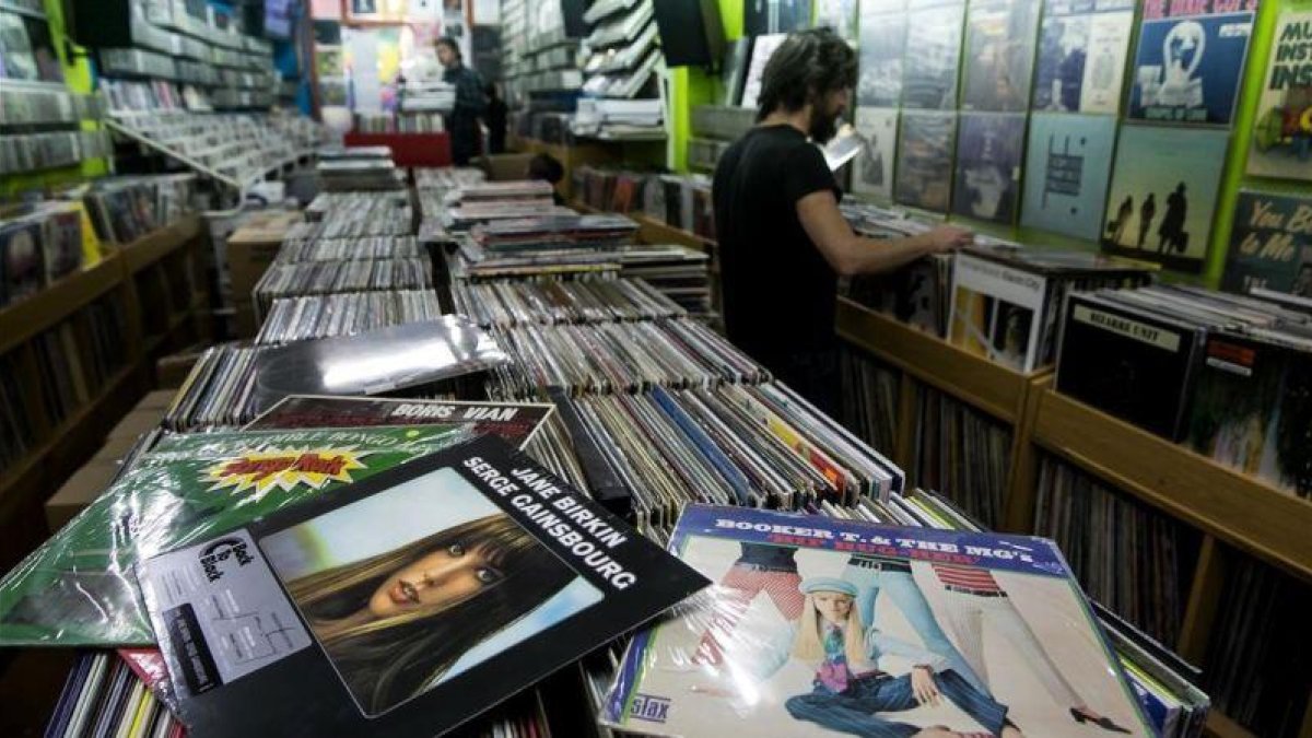 La tienda de discos Wah Wah, en Barcelona, en el 2018.