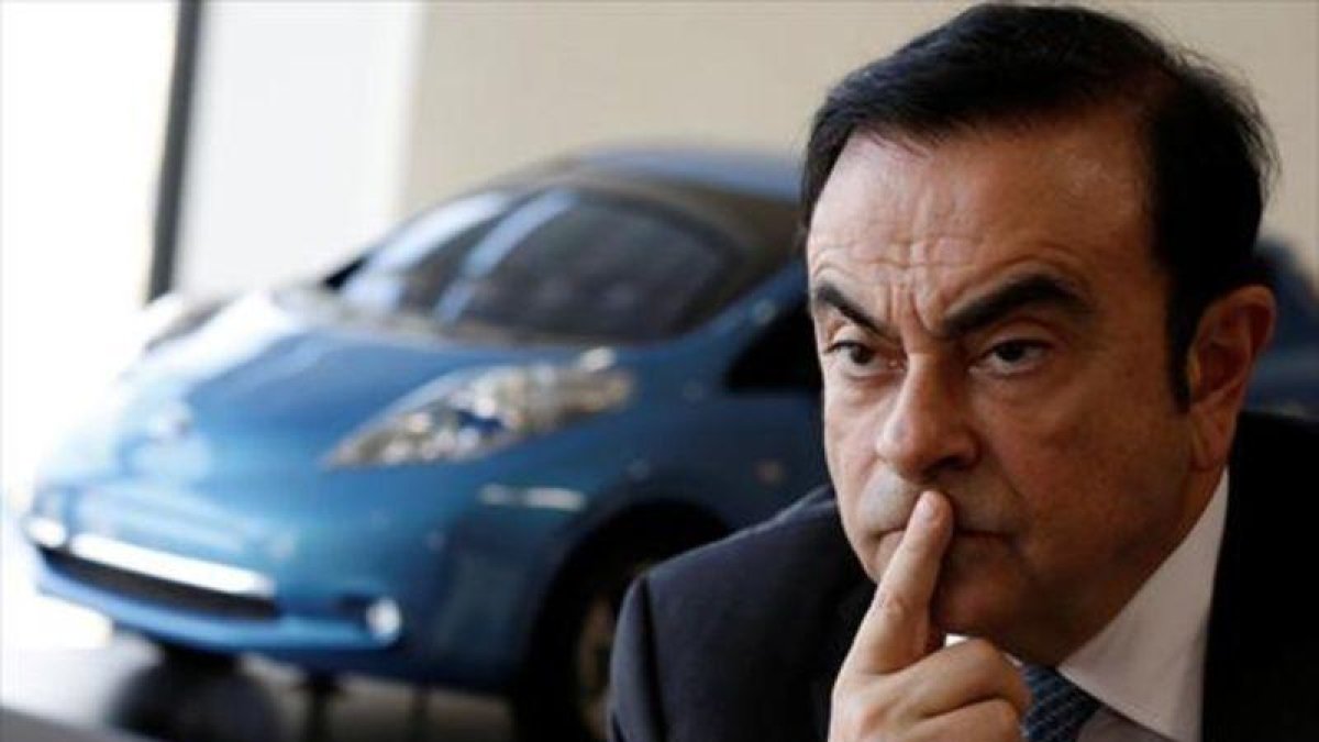 Carlos Ghosn en una conferencia de prensa en Japón el pasado 23 de febrero.