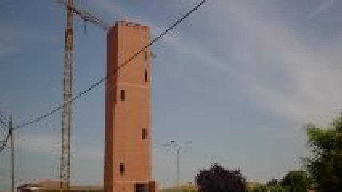 Imagen de las obras de construcción del nuevo depósito de Audanzas del Valle