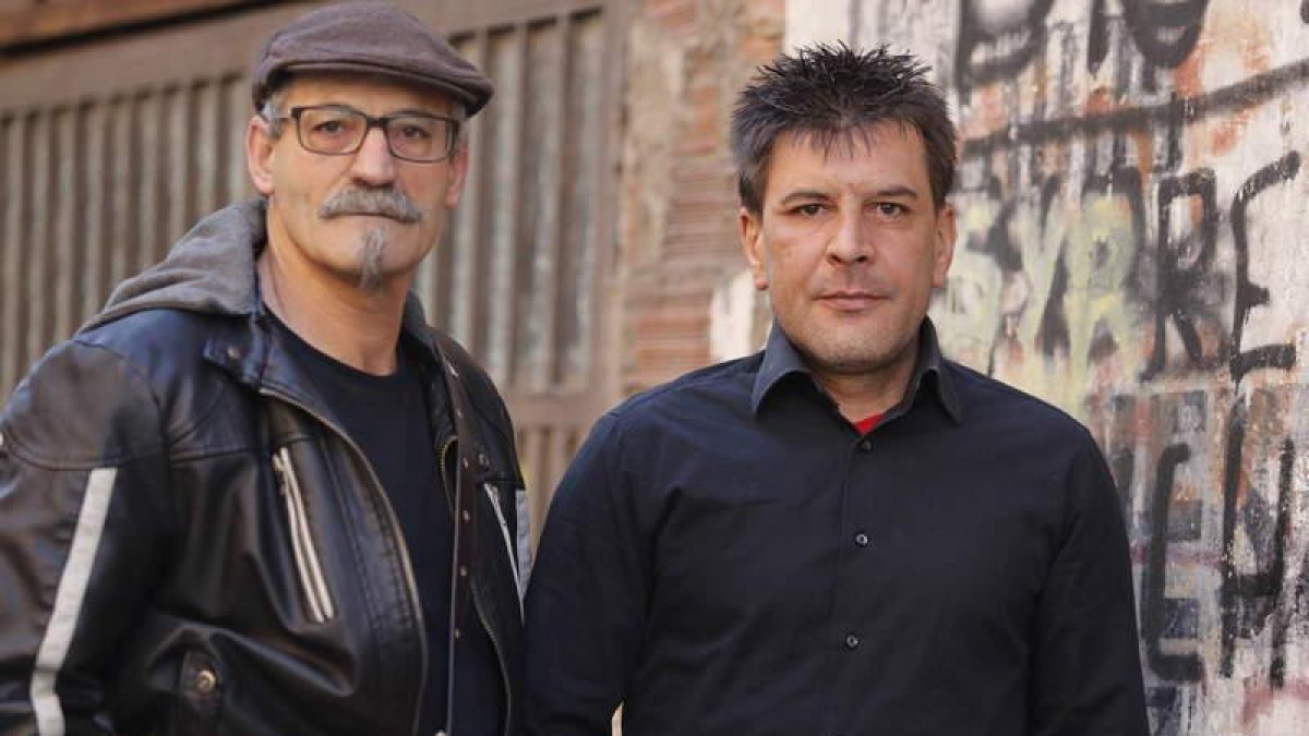 Lorenzo Blanco y Marcos de Matos, ayer en León. RAMIRO