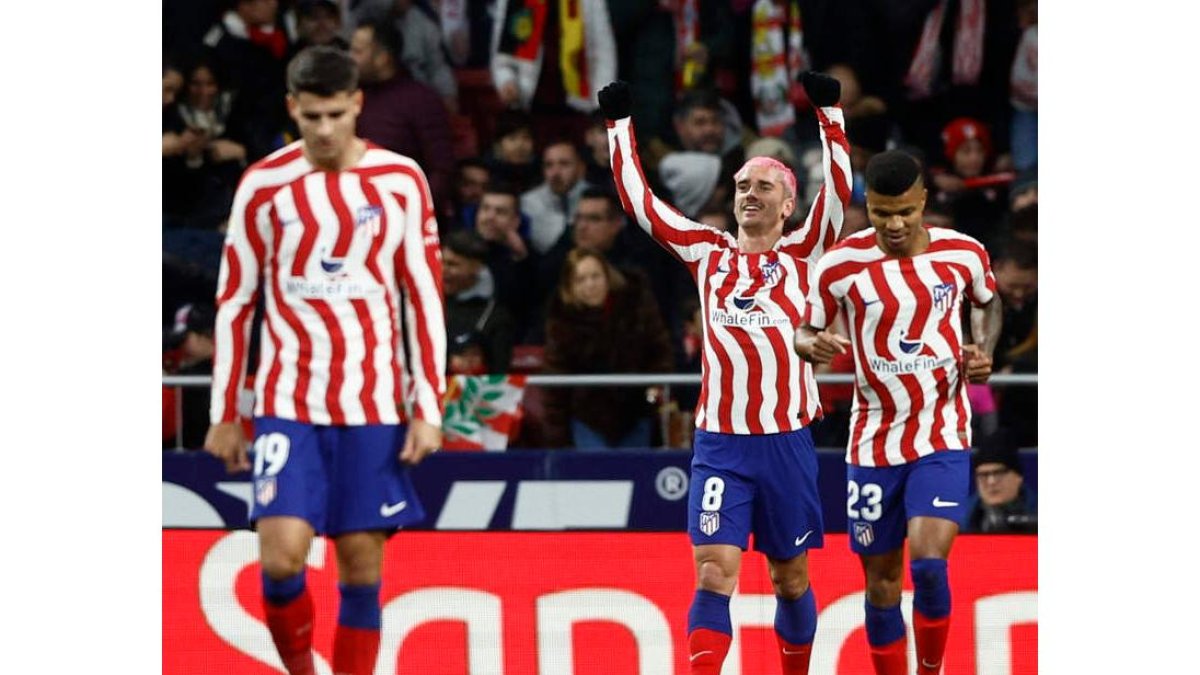 Griezmann fue el faro del Atlético de Madrid frente al Valladolid. JIMÉNEZ