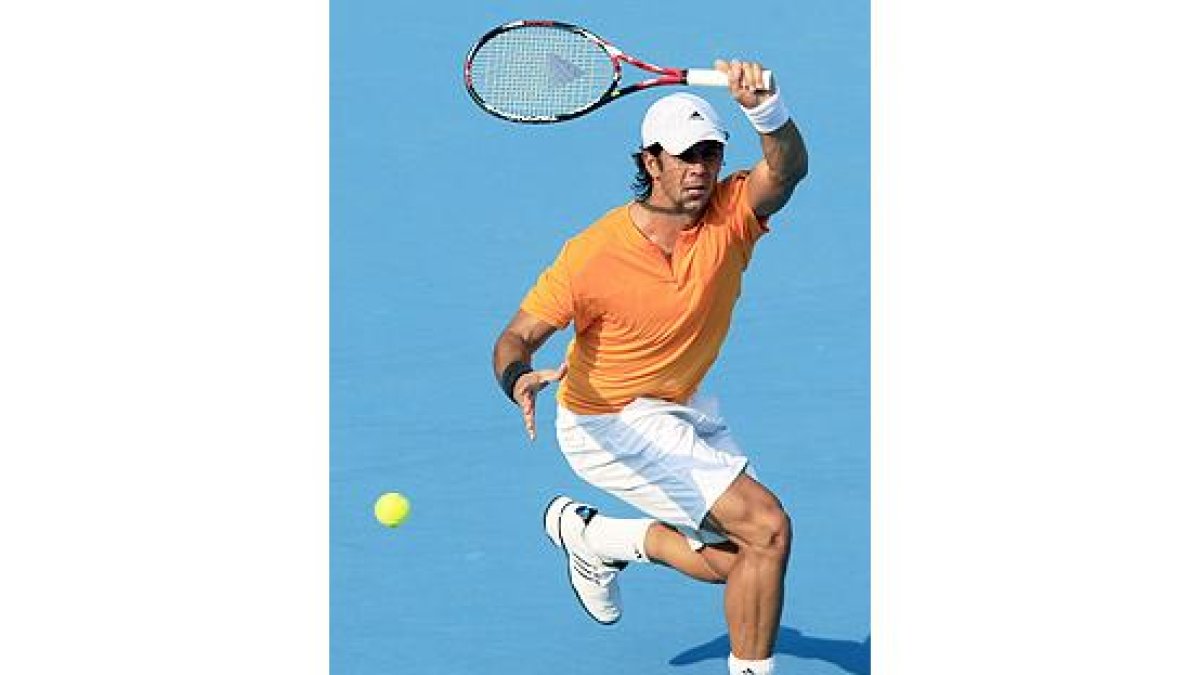 Fernando Verdasco, durante el encuentro ante el serbio Novak Djokovic.