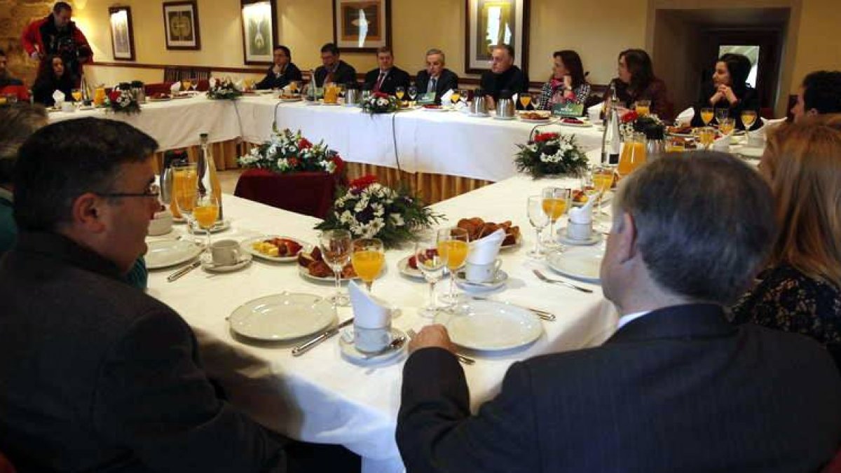 Momento de presentación de los proyectos, ayer en el acto de Aleco.