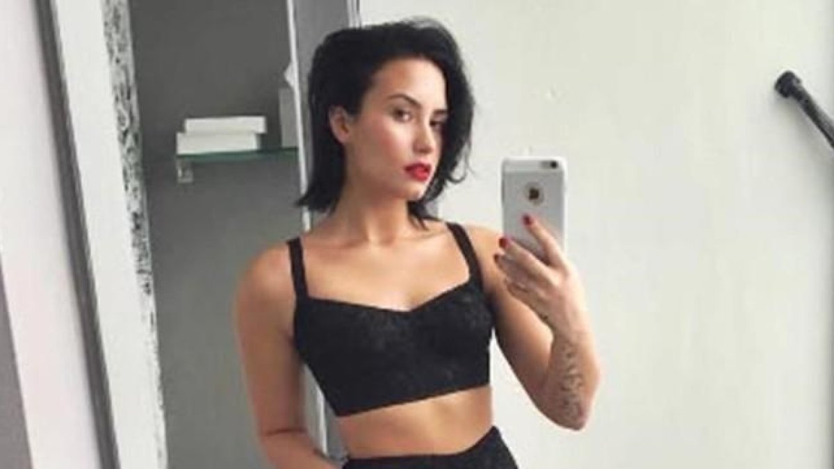 Demi Lovato, en ropa interior en una imagen que ha compartido en Instagram.
