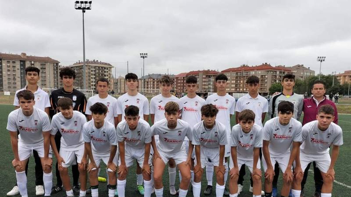 Formación del equipo del CDF Peña que milita en la 1.ª División Regional Cadete. DL