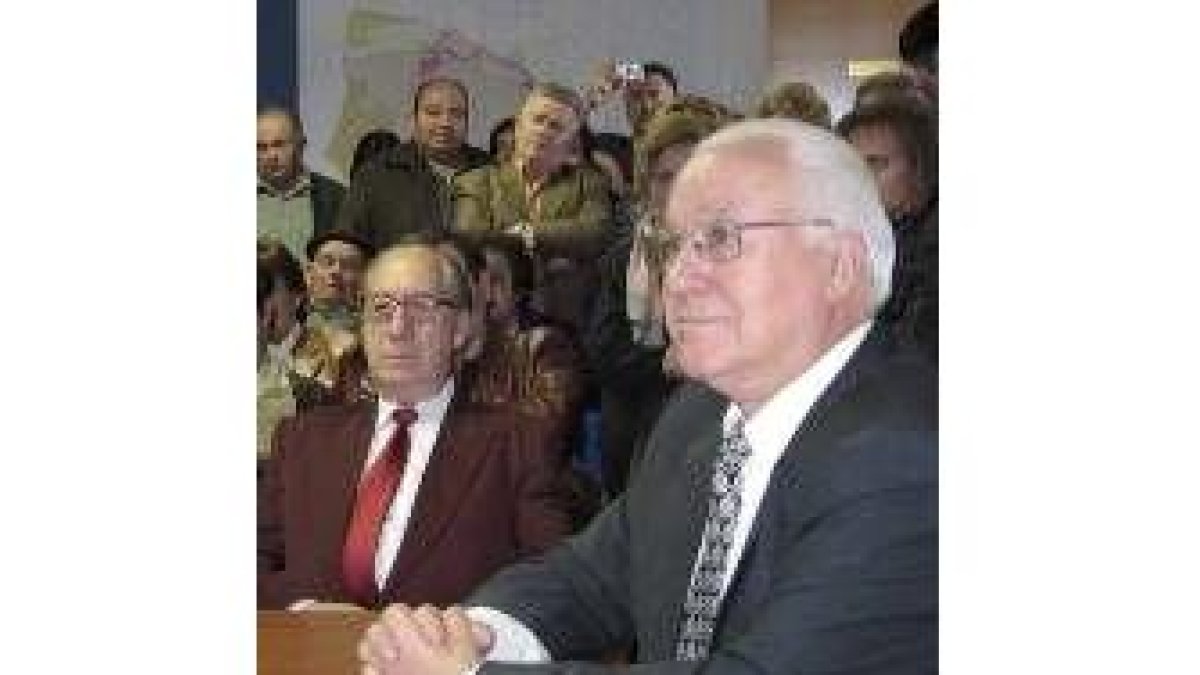 González Linares, durante el acto de ayer