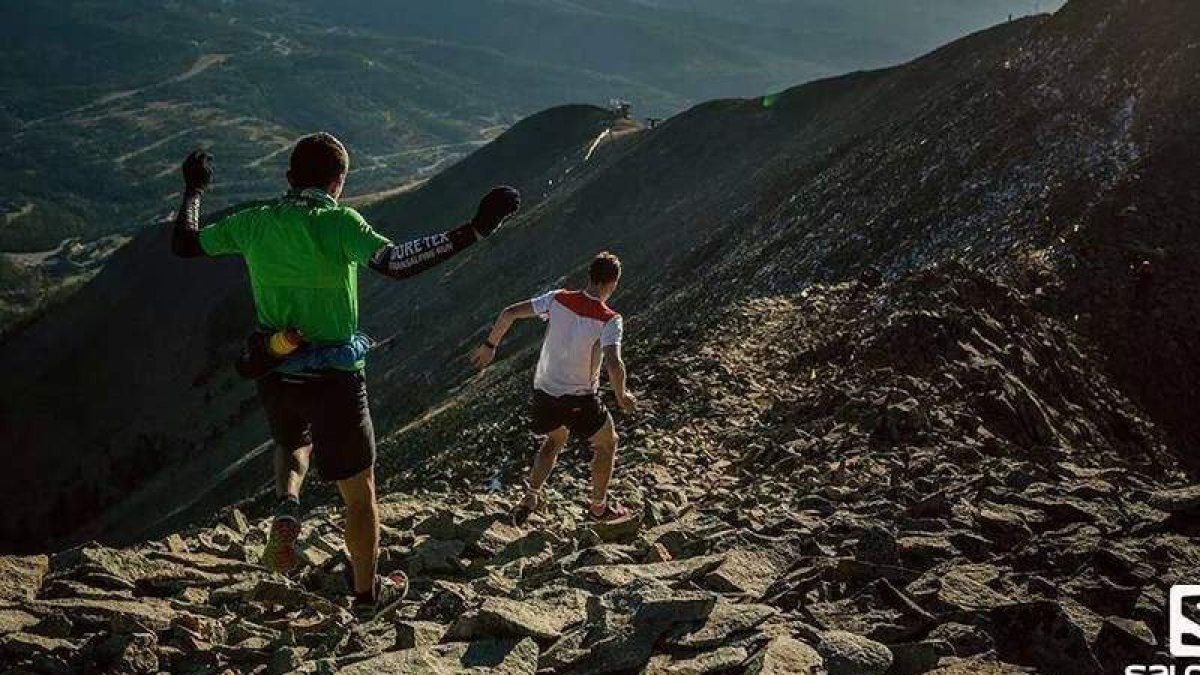 Merillas en el momento de adelantar a otro de los grandes, Tom Owens, en Montana.