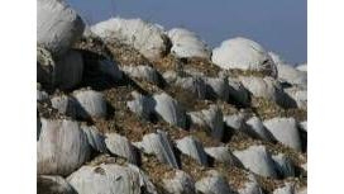 Las balas de basura llevan más de seis años apiladas en Ferral