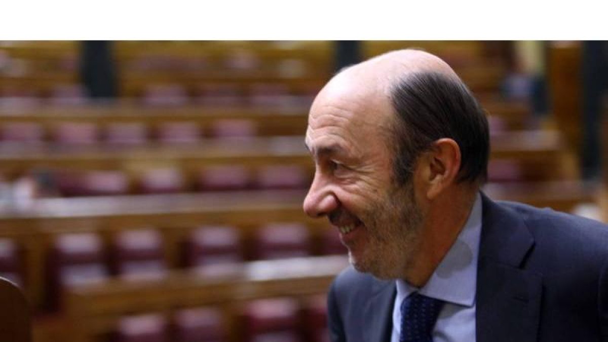 Rubalcaba, durante el Debate de los Presupuestos.