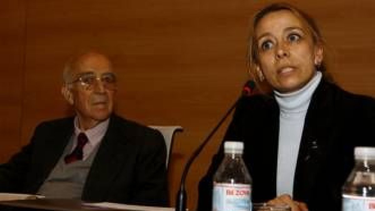 Margarita Alonso San Gregorio, en un momento de su intervención