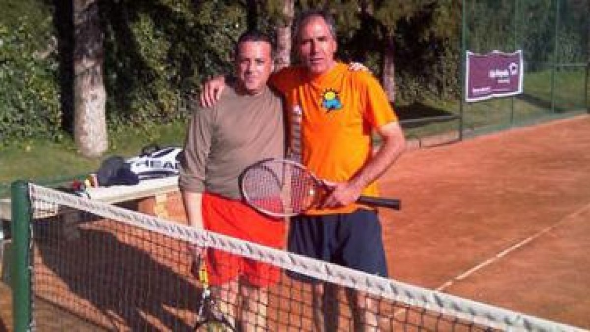 Jesús Álvarez y David López un momento antes de su enfrentamiento.