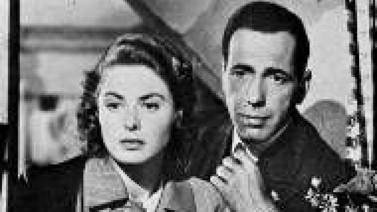 Fotograma de Casablanca, con Ingrid Bergman y Humprey Bogart